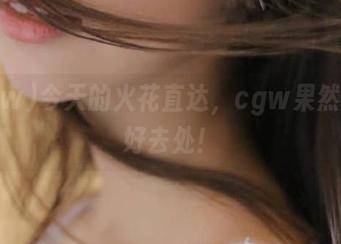 今天的火花直达，cgw果然是个好去处！